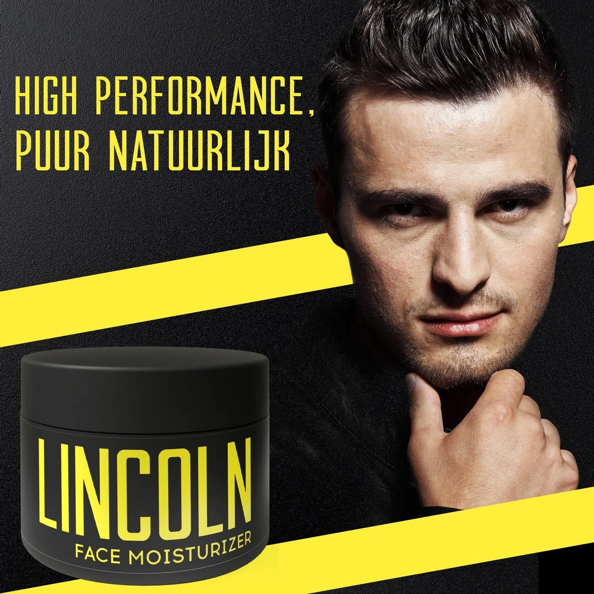 LINCOLN Dagcrème - Gezichtscrème Mannen | Anti Aging Crème Met Natuurlijk Hyaluronzuur, Moisturizer, Anti Rimpel Creme - 100ml 4 LINCOLN Dagcrème - Gezichtscrème Mannen | Anti Aging Crème Met Natuurlijk Hyaluronzuur, Moisturizer, Anti Rimpel Creme - 100ml - Afbeelding 2