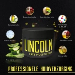 LINCOLN Dagcrème - Gezichtscrème Mannen | Anti Aging Crème Met Natuurlijk Hyaluronzuur, Moisturizer, Anti Rimpel Creme - 100ml 14 LINCOLN Dagcrème - Gezichtscrème Mannen | Anti Aging Crème Met Natuurlijk Hyaluronzuur, Moisturizer, Anti Rimpel Creme - 100ml -Gillette Winkel 1200x1200 981