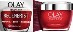 Olay Regenerist Nachtcrème - Parfumvrij - 50ml - Alle Huidtypes -Gillette Winkel 1200x523 1