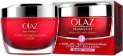 Olay Regenerist Nachtcrème - Parfumvrij - 50ml - Alle Huidtypes -Gillette Winkel 1200x546 1