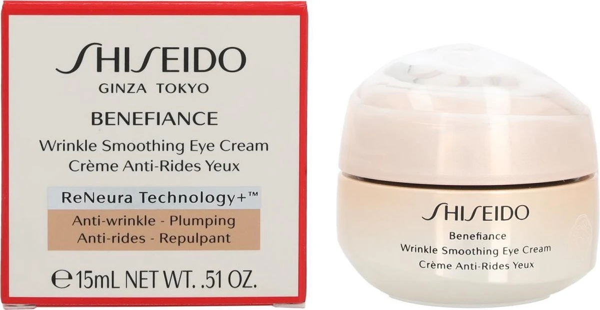 Shiseido Benefiance Wrinkle Smoothing Eye Cream Oogcrème - 15 Ml 7 Shiseido Benefiance Wrinkle Smoothing Eye Cream Oogcrème - 15 Ml - Afbeelding 5