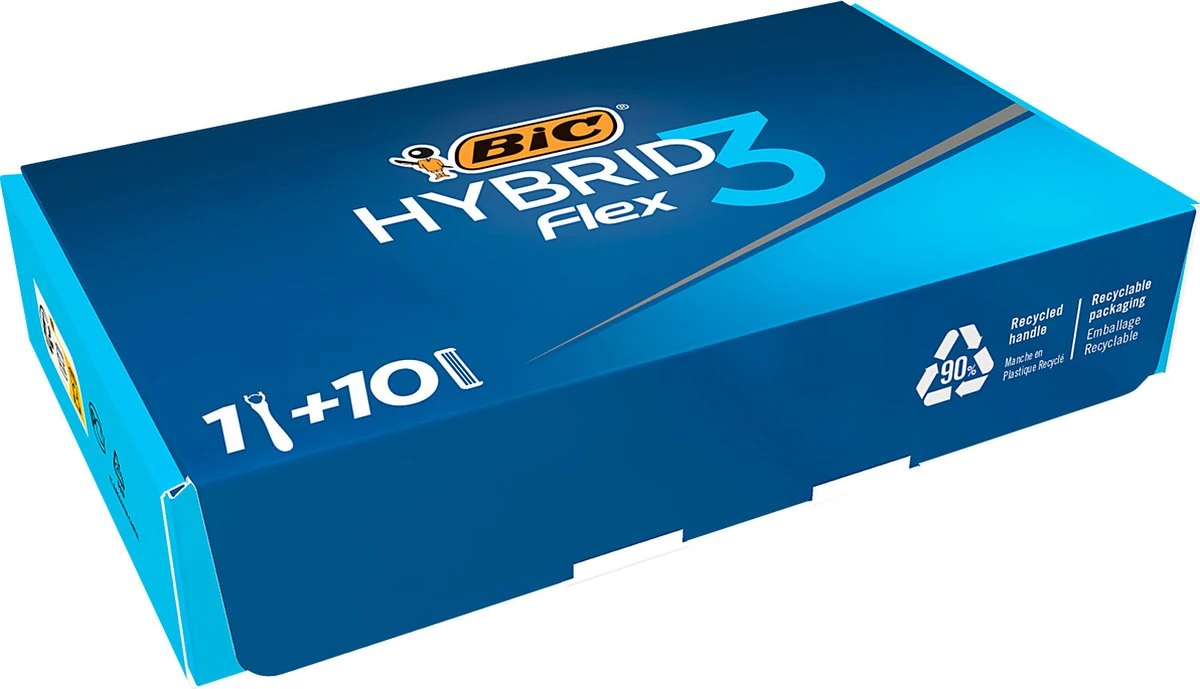 BIC Scheermesjes - Hybrid 3 Flex Scheersysteem Met 10 Navullingen 4 BIC Scheermesjes - Hybrid 3 Flex Scheersysteem Met 10 Navullingen - Afbeelding 2
