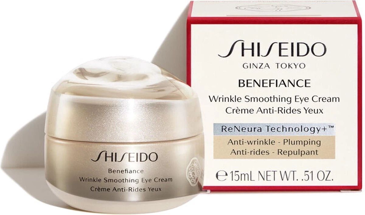 Shiseido Benefiance Wrinkle Smoothing Eye Cream Oogcrème - 15 Ml 6 Shiseido Benefiance Wrinkle Smoothing Eye Cream Oogcrème - 15 Ml - Afbeelding 4