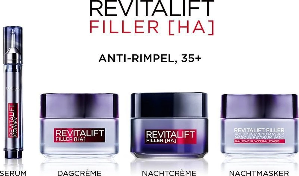 L’Oréal Paris Revitalift Filler Dagcrème - Anti Rimpel - 50 Ml 20 L’Oréal Paris Revitalift Filler Dagcrème - Anti Rimpel - 50 Ml - Afbeelding 18