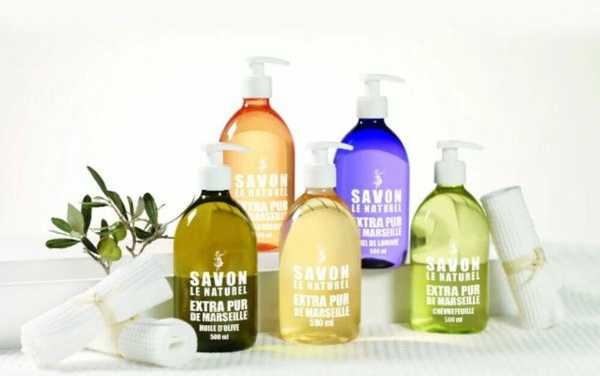 Savon Le Naturel Handzeep Olijfolie Extra Pur Van Marseille - 8 X 500 Ml 4 Savon Le Naturel Handzeep Olijfolie Extra Pur Van Marseille - 8 X 500 Ml - Afbeelding 2