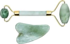 Merkloos LoveHealth Jade Roller En Gua Sha Schraper Set Gezichtsmassage - 100% Originele En Pure Jade -Gillette Winkel 1200x760 2