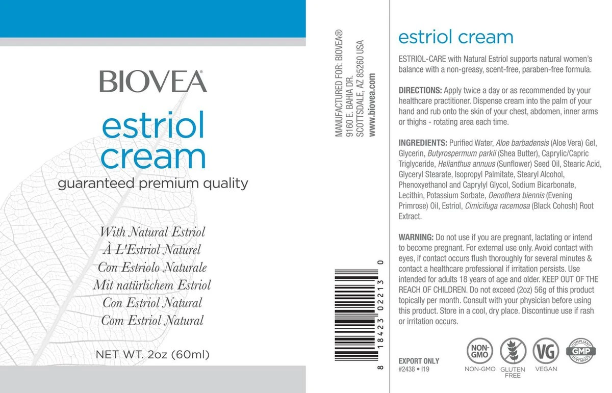 EuroVital Estriol Verzorging Crème (60 Ml.) 4 EuroVital Estriol Verzorging Crème (60 Ml.) - Afbeelding 2