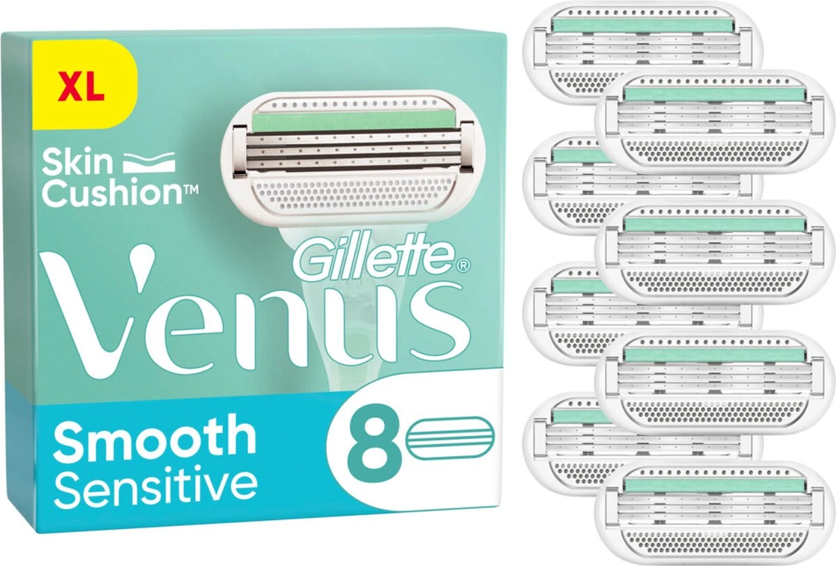 Gillette Venus Smooth - Mesjes Met Beschermende Kussentjes - 8 Navulmesjes 9 Gillette Venus Smooth - Mesjes Met Beschermende Kussentjes - 8 Navulmesjes - Afbeelding 7