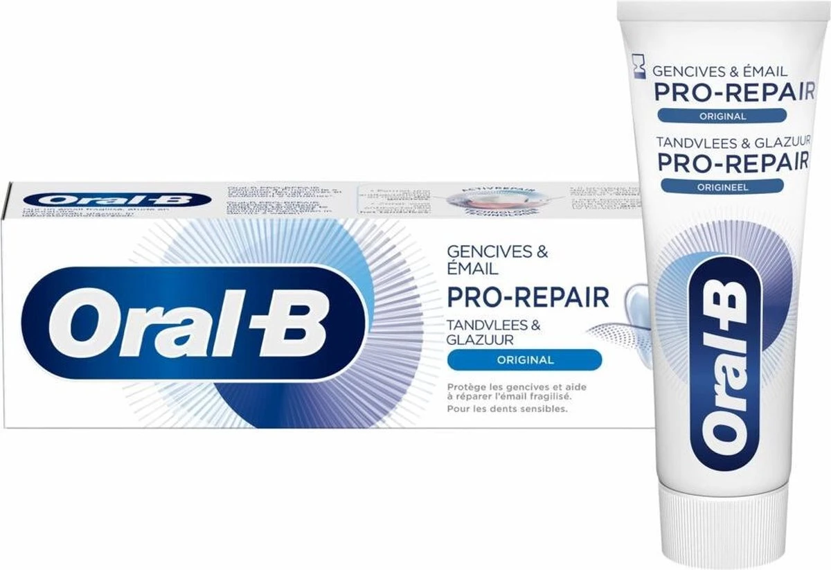 Oral B Oral-B Tandpasta Tandvlees & Glazuur Repair Origineel 75 Ml 3 Oral B Oral-B Tandpasta Tandvlees & Glazuur Repair Origineel 75 Ml