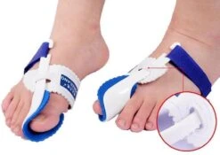 Hallux Valgus Statische Nachtspalk - Rechts + Links - Foot Pijnbestrijding - Teen Separator - Duim Corrector - Blauw / Wit 9 Hallux Valgus Statische Nachtspalk - Rechts + Links - Foot Pijnbestrijding - Teen Separator - Duim Corrector - Blauw / Wit -Gillette Winkel 1200x850 1
