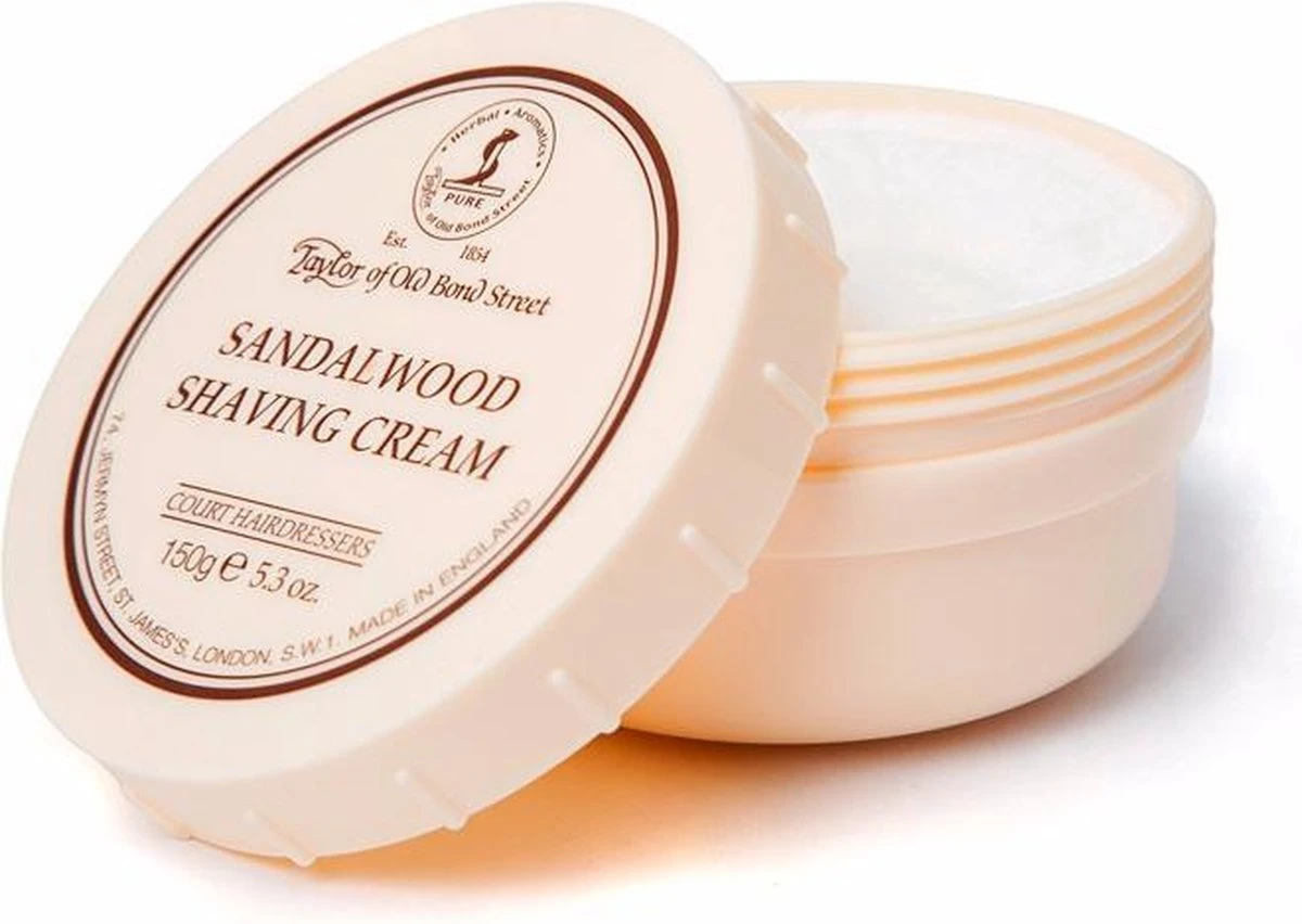Taylor Of Old Bond Street Sandalwood Shaving Cream 150 Gr. 4 Taylor Of Old Bond Street Sandalwood Shaving Cream 150 Gr. - Afbeelding 2