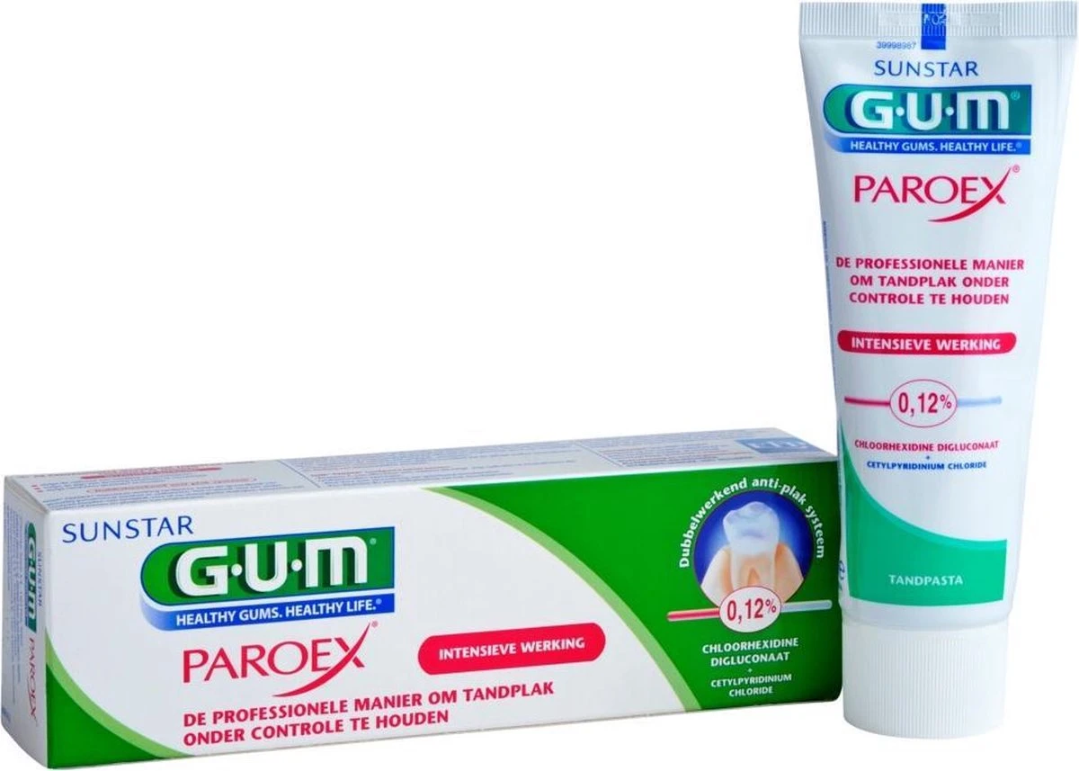 GUM® 4x GUM Tandpasta Paroex 75 Ml 4 GUM® 4x GUM Tandpasta Paroex 75 Ml - Afbeelding 2