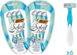 BIC Soleil Bella Wegwerp Scheermesjes Voor Dames - Bundel Van 2 Verpakkingen Van 3 Stuks -Gillette Winkel 1200x863 2