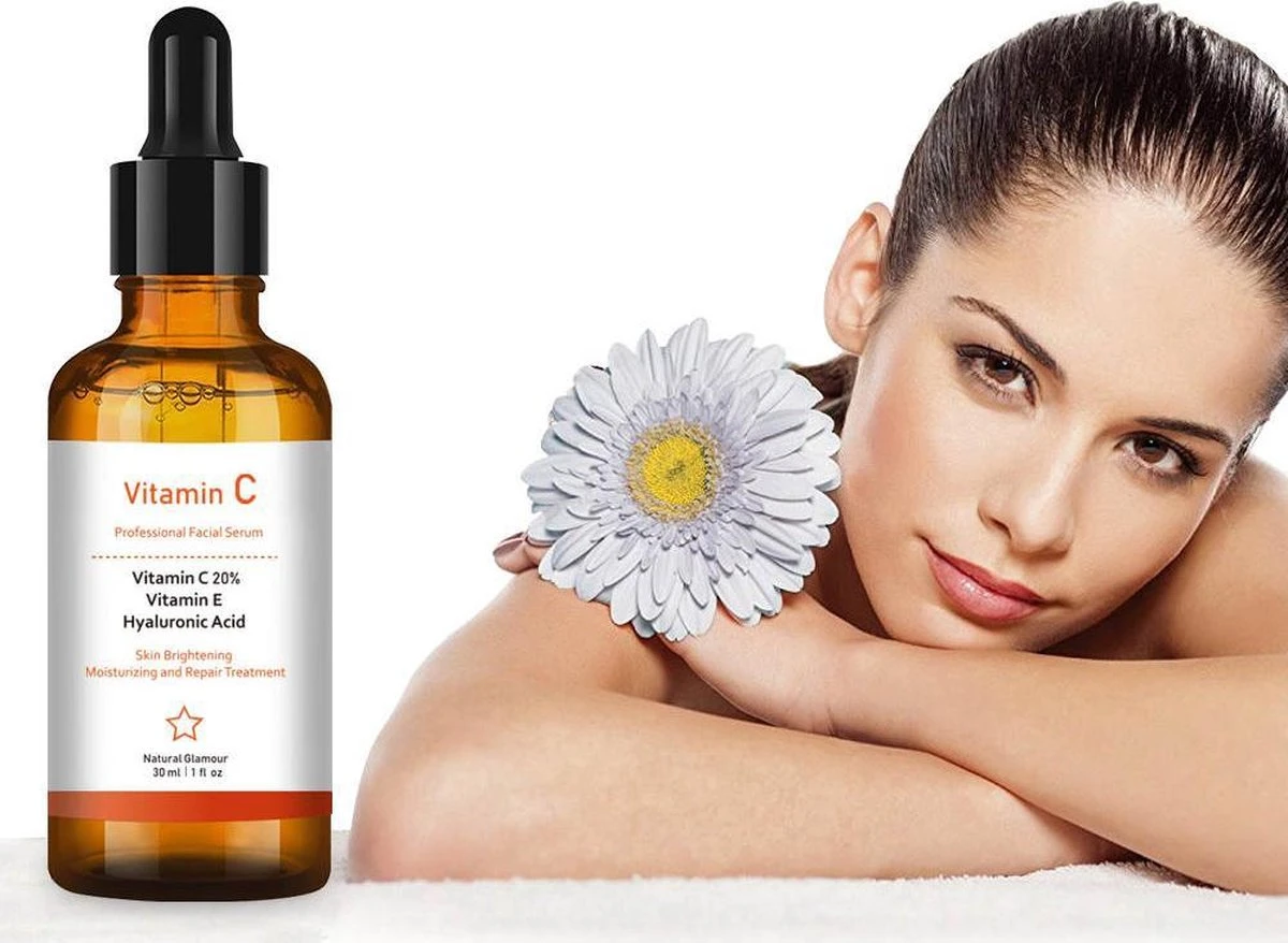 Simia™ Original Vitamine C Serum - Met Vitamine E & Hyaluronzuur - Gezichtsserum - Collageen - Anti Rimpel - Anti Acne - Tegen Pigmentvlekken - 30ml 4 Simia™ Original Vitamine C Serum - Met Vitamine E & Hyaluronzuur - Gezichtsserum - Collageen - Anti Rimpel - Anti Acne - Tegen Pigmentvlekken - 30ml - Afbeelding 2