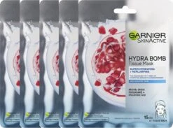 Garnier SkinActive Hydra Bomb Tissue Masker - Gezichtsmasker - 5 Stuks -Gillette Winkel 1200x888