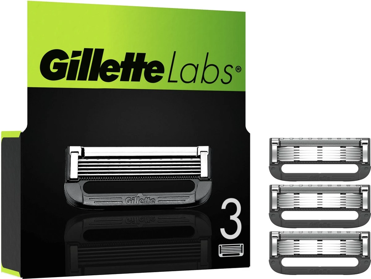 Gillette® Gillette Navulmesjes Voor GilletteLabs - Exfoliating Bar En Heated Razor - 3 Scheermesjes 3 Gillette® Gillette Navulmesjes Voor GilletteLabs - Exfoliating Bar En Heated Razor - 3 Scheermesjes