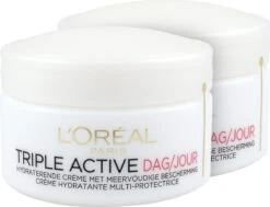 L'Oréal Paris Triple Active Dagcrème - 2 X 50 Ml - Voordeelverpakkking - Gecombineerde & Droge Huid 25 L'Oréal Paris Triple Active Dagcrème - 2 X 50 Ml - Voordeelverpakkking - Gecombineerde & Droge Huid -Gillette Winkel 1200x917 1