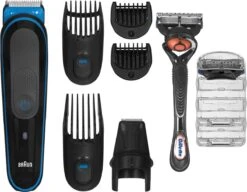 Braun MGK5245 7-in-1 Trimmer Baardtrimmer Voor Mannen - Gezichts- En Haartrimmer - Zwart/Blauw -Gillette Winkel 1200x932 5