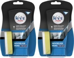 Veet Men Ontharingscrème - Gevoelige Huid - In Douche - 2 X 150 Ml -Gillette Winkel 1200x942 1