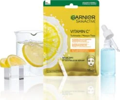 Garnier SkinActive Sheet Mask Vitamine C* Gezichtsmasker - 5 Stuks Voordeelverpakking -Gillette Winkel 1200x994 1