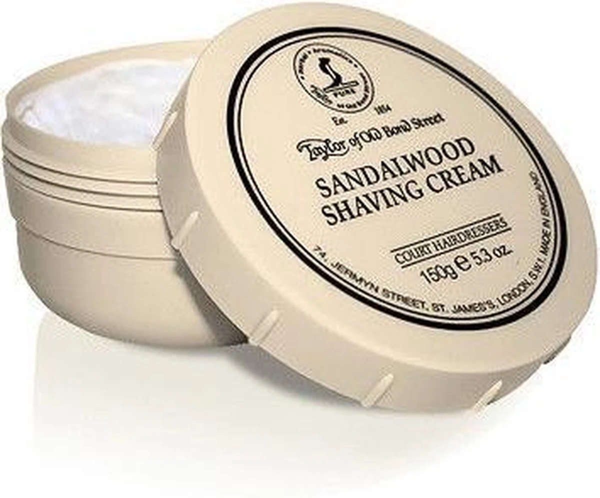 Taylor Of Old Bond Street Sandalwood Shaving Cream 150 Gr. 8 Taylor Of Old Bond Street Sandalwood Shaving Cream 150 Gr. - Afbeelding 6