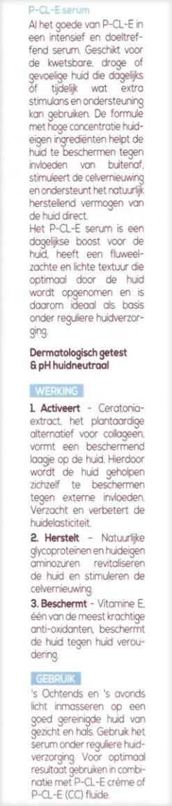 Biodermal P-CL-E Serum - Extra Ondersteuning Voor Een Gevoelige En Geïrriteerde Huid - Tube 30ml -Gillette Winkel 257x1200 2