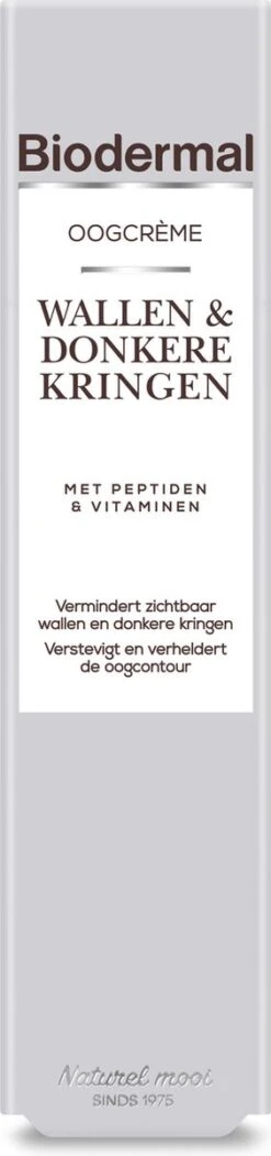 Biodermal Oogcrème Wallen & Donkere Kringen - Deze Oogcreme Vermindert Zichtbaar Wallen, Donkere Kringen Rimpels En Fijne Lijntjes – Wallen Crème -Gillette Winkel 282x1200 1