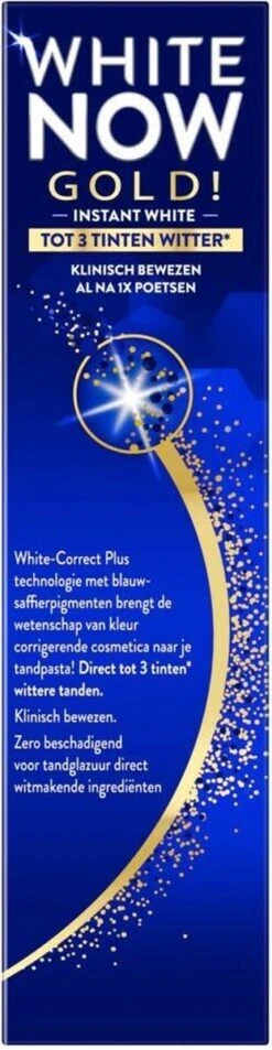 Prodent Tandpasta White Now Gold 75 Ml -Gillette Winkel 311x1200 1