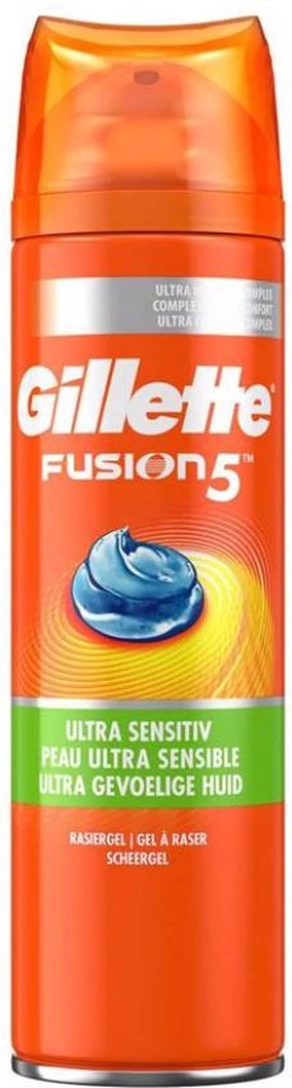 Gillette® Gillette Fusion5 Ultra Sensitive Scheergel Mannen - 6x200ml Voordeelverpakking 4 Gillette® Gillette Fusion5 Ultra Sensitive Scheergel Mannen - 6x200ml Voordeelverpakking - Afbeelding 2