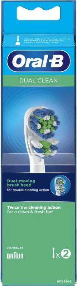Oral B Oral-B Dual Clean - Opzetborstels - 2 Stuks -Gillette Winkel 323x1200 1