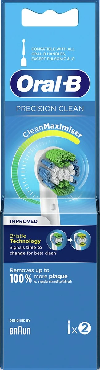 Oral B Oral-B Precision Clean - Met CleanMaximiser-technologie - Opzetborstels - 2 Stuks 11 Oral B Oral-B Precision Clean - Met CleanMaximiser-technologie - Opzetborstels - 2 Stuks - Afbeelding 9