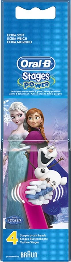 Oral B ORAL-B 80352086 - Disney Frozen 2 Vervangende Opzetborstels - Voor Oral-B Elektrische Tandenborstel Voor Kinderen - Set Van 4 -Gillette Winkel 325x1200