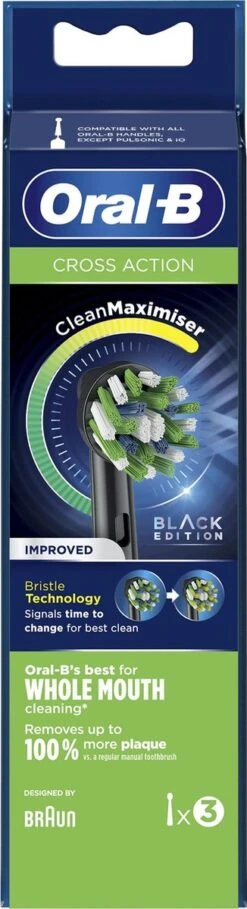 Oral B Oral-B CrossAction - Met CleanMaximiser-technologie - Opzetborstels - Zwart - 3 Stuks -Gillette Winkel 326x1200 5