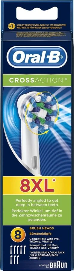 Oral B Oral-B Cross Action EB50 - 8 Stuks Voordeelverpakking -opzetborstels -Gillette Winkel 327x1200 15
