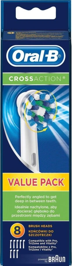Oral B Oral-B Cross Action EB50 - 8 Stuks Voordeelverpakking -opzetborstels -Gillette Winkel 328x1200 5