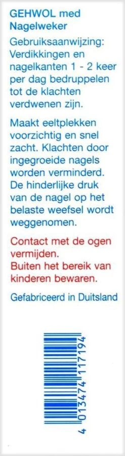 Gehwol Nagelweker - Voor Zachte Nagelriemen - 15ml -Gillette Winkel 331x1200 6