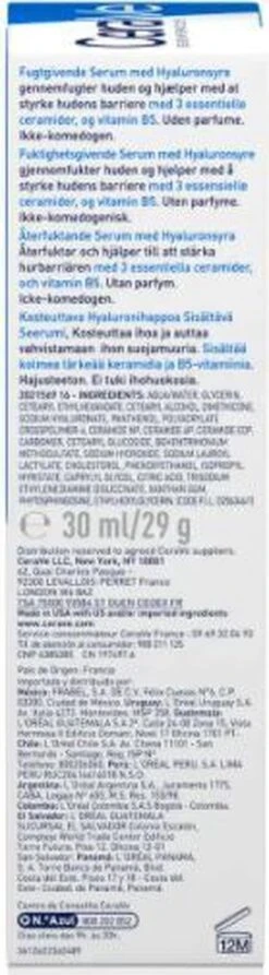 CeraVe Hydrating Hyaluronic Acid Serum 30ml -Gillette Winkel 332x1200 7
