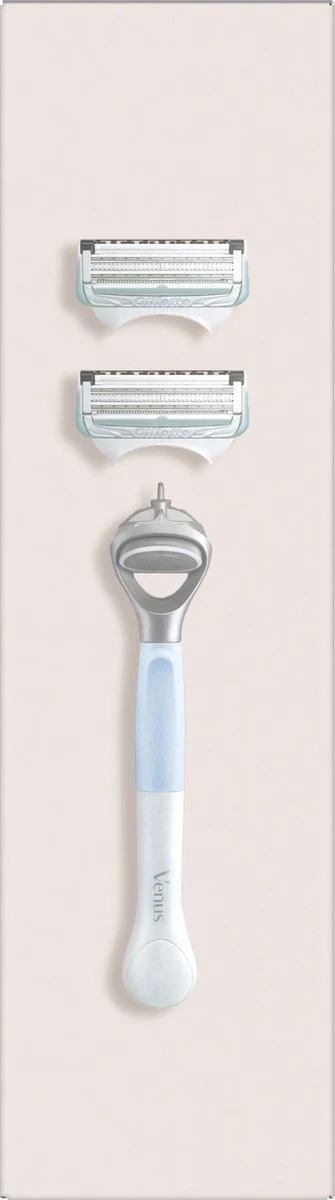 Giftpack Venus Satin Care - Scheersysteem + 2 Navulmesjes + 2-in-1 Reiniger + Scheergel 190ml + Exfoliant 177ml + Verzachtend Serum 50ml 11 Giftpack Venus Satin Care - Scheersysteem + 2 Navulmesjes + 2-in-1 Reiniger + Scheergel 190ml + Exfoliant 177ml + Verzachtend Serum 50ml - Afbeelding 9