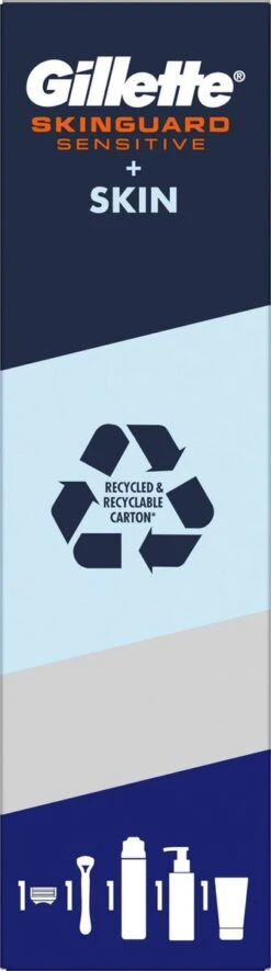 Gillette® Gillette Geschenkset SkinGuard Sensitive - Scheersysteem Voor Mannen + SkinGuard Scheergel 200ml + Hydraterende Crème 100ml + Gezichtsreiniger 140ml 12 Gillette® Gillette Geschenkset SkinGuard Sensitive - Scheersysteem Voor Mannen + SkinGuard Scheergel 200ml + Hydraterende Crème 100ml + Gezichtsreiniger 140ml -Gillette Winkel 335x1200 6