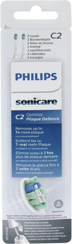 Philips Sonicare C2 Optimal Plaque Defence HX9022/10 - Opzetborstels - 2 Stuks -Gillette Winkel 355x1200 3