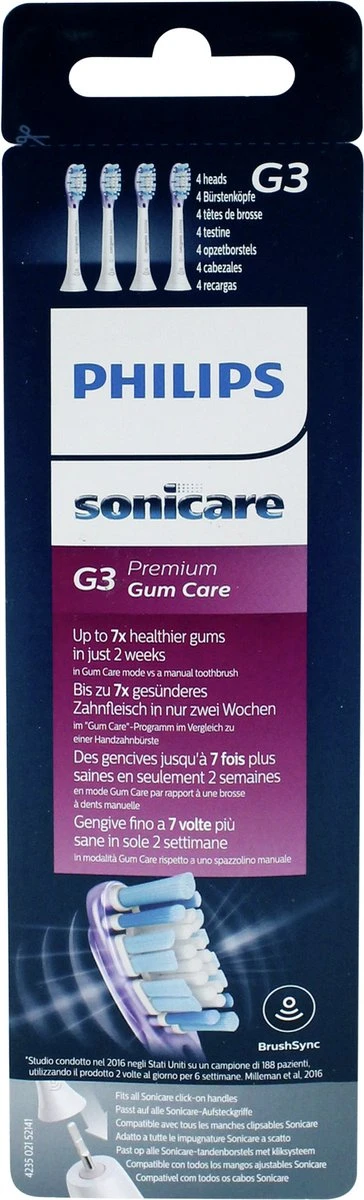 Philips Sonicare AdaptiveClean Gum HX9054/17 - Opzetborstel - 4 Stuks 3 Philips Sonicare AdaptiveClean Gum HX9054/17 - Opzetborstel - 4 Stuks