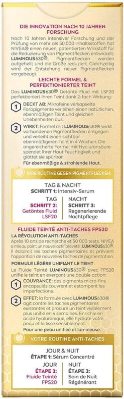 NIVEA Cellular Luminous Anti-pigmentvlekken 4005900884152 Gezichtsserum 40 Ml Vrouwen 25 NIVEA Cellular Luminous Anti-pigmentvlekken 4005900884152 Gezichtsserum 40 Ml Vrouwen -Gillette Winkel 375x1200 4