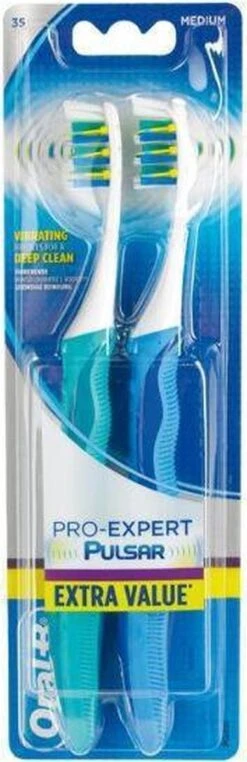 Oral B Oral-B Pro-Expert Pulsar 35M - 2 Tandenborstels - Handtandenborstel -Gillette Winkel 389x1200