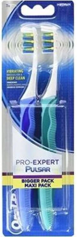 Oral B Oral-B Pro-Expert Pulsar 35M - 2 Tandenborstels - Handtandenborstel -Gillette Winkel 390x1200