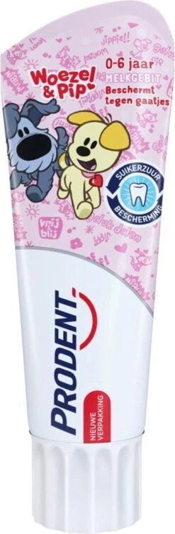 Prodent Kids 0-6 Jaar Woezel & Pip Tandpasta - 12 X 75 Ml - Voordeelverpakking -Gillette Winkel 393x1200
