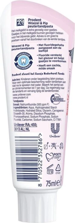 Prodent Kids 0-6 Jaar Woezel & Pip Tandpasta - 12 X 75 Ml - Voordeelverpakking -Gillette Winkel 404x1200 1