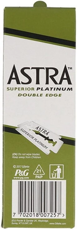 Astra Razor Blade Scheermesjes Mannen - 100st - Double Edge Scheermesjes - Shavette - Voor Gezicht - Safety Razor Blades -Gillette Winkel 404x1200 5