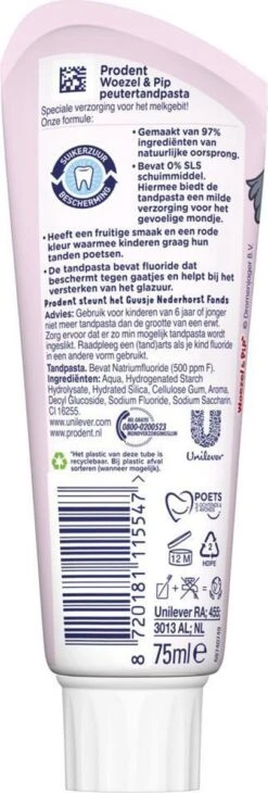 Prodent Kids 0-6 Jaar Woezel & Pip Tandpasta - 12 X 75 Ml - Voordeelverpakking -Gillette Winkel 406x1200 1