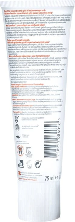 Elmex Junior 5-12 Jaar Kindertandpasta 6 X 75ml - Voordeelverpakking 19 Elmex Junior 5-12 Jaar Kindertandpasta 6 X 75ml - Voordeelverpakking -Gillette Winkel 407x1200