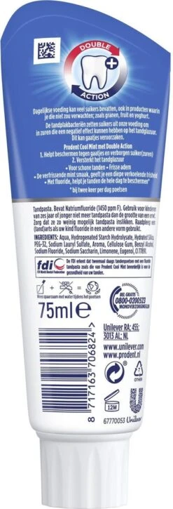 Prodent Cool Mint Tandpasta - 12 X 75 Ml - Voordeelverpakking -Gillette Winkel 409x1200 1